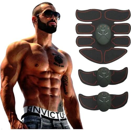 Electric Muscle Stimulator Training Machine Abdominal Arm Muscle Trainer Body Slimming Burning Exerciser Body Building Massager