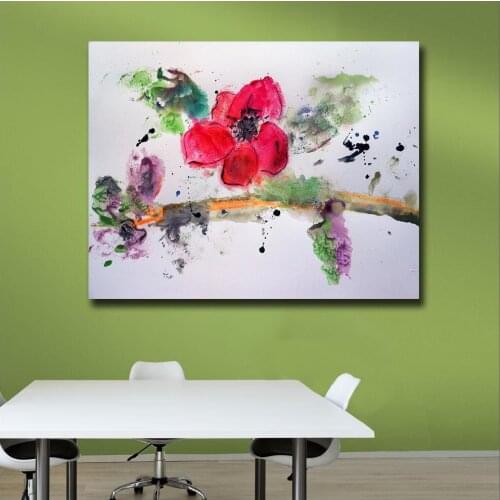Large size Printing Oil Painting Ink Painting Flower Still life wall art canvas prints pictures for living room and bedroom