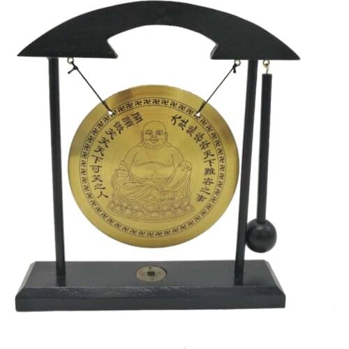 Brass Feng Shui Buddha Decor Desktop Gong Zen Art Zodiac Dragon Gong Fortune Home Decoration Accessories For Living Room Decor