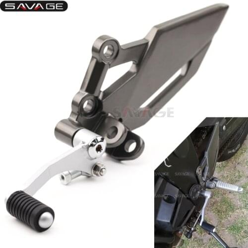 Left Foot Pedal Peg Bracket For KAWASAKI VERSYS300 250 Z250 Z300 EX 250R NINJA 300 EX300 Motorcycle Accessories With Shift Lever