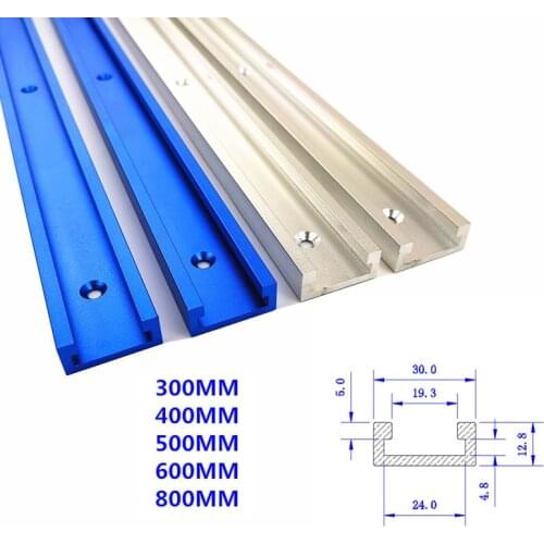 1pc T-tracks Standard Aluminum Slot Miter Track Jig Fixture for Router Table Bandsaws Woodworking Tool 300/400/500/600/800mm