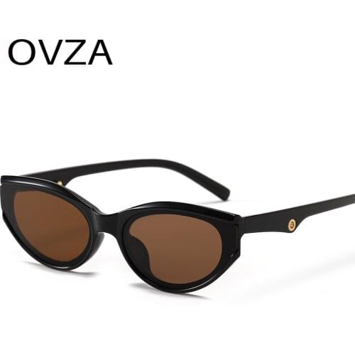 OVZA 2021 Newest Fashion Mens Sunglasses Brand Designer Women Cat Eyeglasses UV400 Punk Style Oculos Feminino S0037