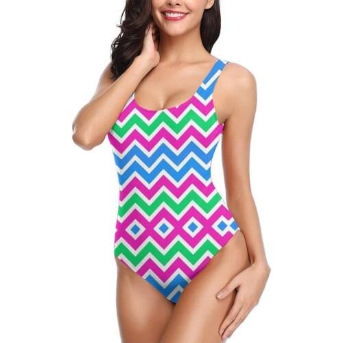Polysexual White Zigzag Print Exotic Bikinis Women Swimsuit Low Waist quick drying Women Sports bathing suit SwimSuit M3