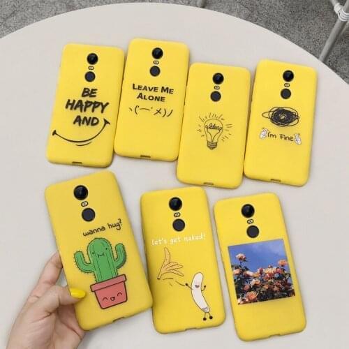Candy Silicone Case For Xiaomi Redmi 5 Plus Case 5.99" Cute Banana Cactus Soft TPU Cover Funda For Xiaomi Redmi 5 Case 5.7"