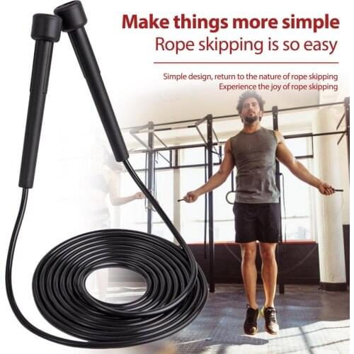 Jump Rope Rapid Speed Jumping Rope Skipping Rope Adjustable Sports Fitness Black Speed Jumping Rope Exercise Slim Body Fitness