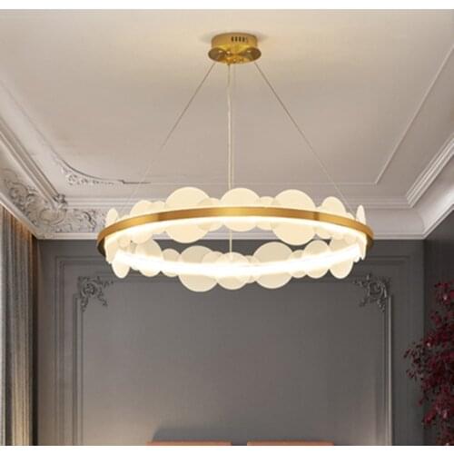 Nordic loft livingroom pendant light post-modern acrylic cover restaurant bar counter creative bedroom hanging light fixtures