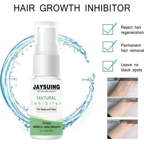 Painless Permanent Hair Removal Inhibitor Spray Stop Hair Smooth Women 20/30ml