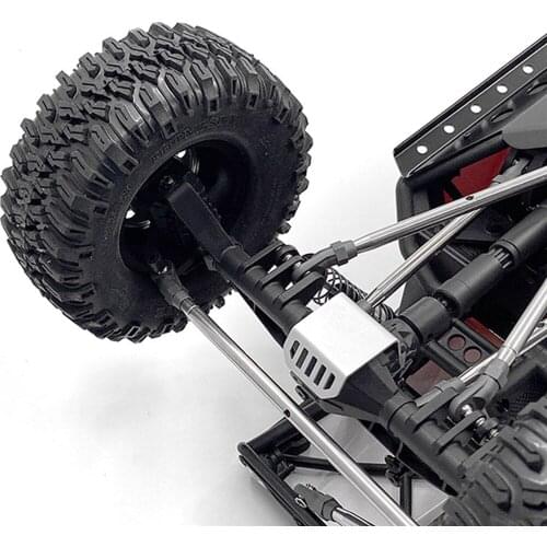 ​ Protective Armor Stainless Steel Front & Rear Axle Anti-collision Guard for AXIAL CAPRA RC Car Upgrade Parts