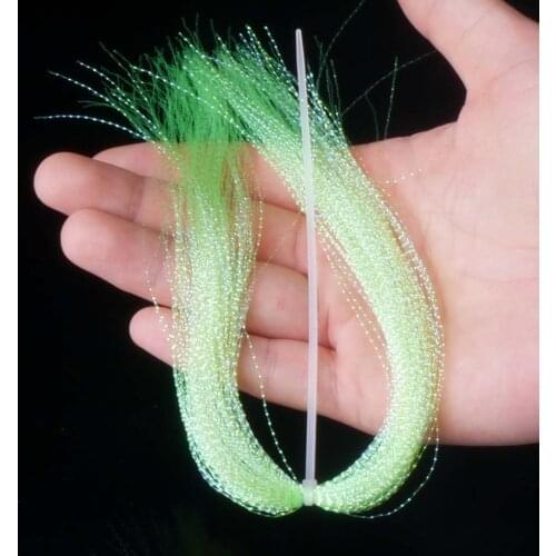 200pcs/bag durable practical colour Flash Fly Tying Material Holographic Colorful Silk Bait Line convenient fishing Accessorie