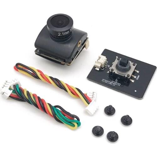 5.8G Cmos 1200TVL 1/3" 2.1mm Lens PAL Color Video FPV mini Camera Super Light 19mm*19mm for RC FPV Mini Racing Drone Quadcopter