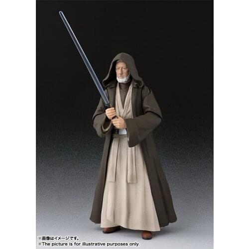 Bandai Star Wars Old Ben Kenobi Jedi Knight Action Figure Model Collection Toys for Christmas Gift Birthday Present