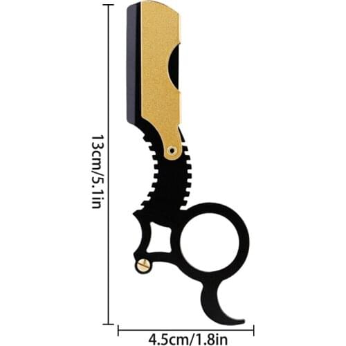 Straight Edge Barber Razor Haircut Beard Eyebrow Shaving Tool Manual Depilation Razors Hairdresser Trimming Blades 27RC