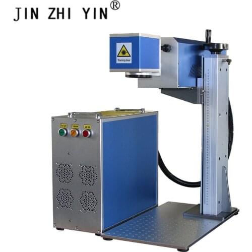 CO2 30W 300x300mm lens fiber laser marking machine with maxphotonics laser source for metal phone cover cnc router