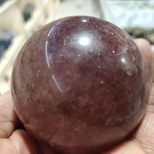 Top Natural strawberry crystal Ball Reiki Healing Room Decoration, Home Decoration, Aquarium furnishings