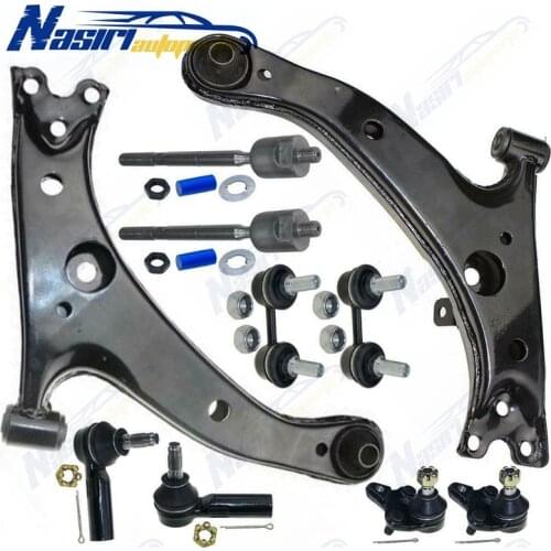 Front Control Arm Ball Joint Tie Rod Sway Bar End Link Suspension Kit for Toyota Corolla 1996 1997 1998 1999 2000 2001 2002