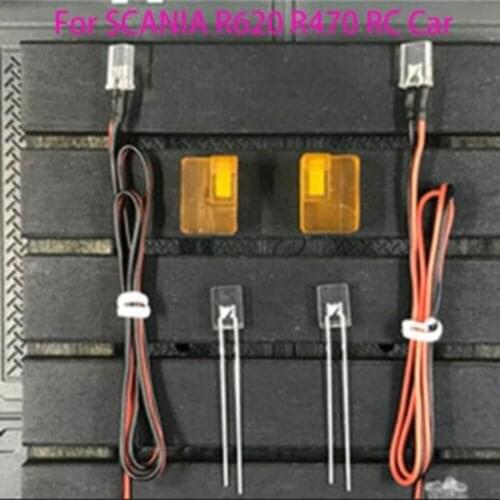 Rc Truck Body Turn Signal Led Lights Kits For 1/14 Scale Remote Control Car Tamiya Scania R470 R620 56323 Tractor Trailer Model