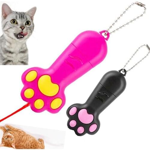 Cat Paw Style LED Laser Toy Pet Funny Light Sight Pointer Interactive USB Teaser Electronic Laser Pen Training Scratching Tool