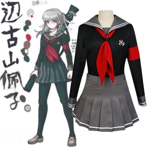 Game Danganronpa V3 Cosplay Costumes Peko Pekoyama Anime Uniform Set