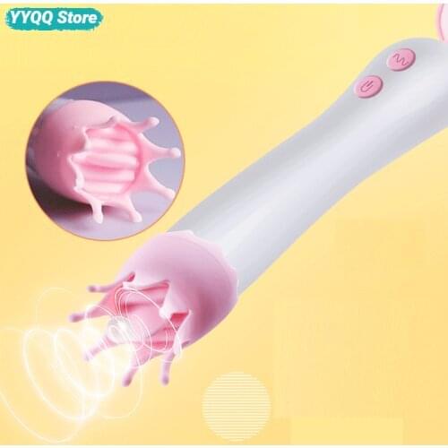 Tongue Licking Vibrator Oral Sex Female Masturbation Device G-Spot Clitoral Stimulation Massager Dildo Adult Products Sex Toys