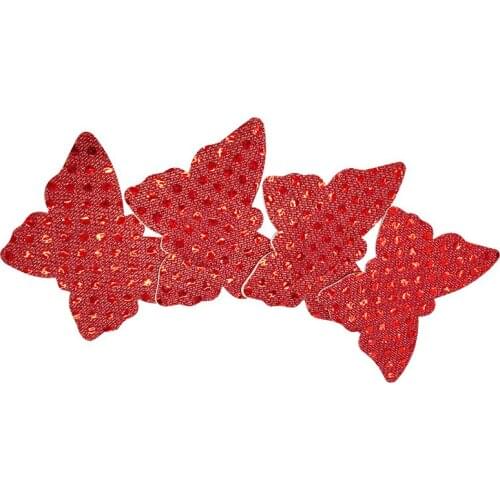 Cute and Sexy Butterfly Sequined Small Nipple Patch, Womens Breathable and Anti-fade One-time Non-marking Chest Patch
