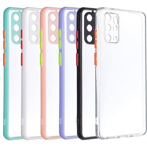 Soft Bumper Hard Back Clear Shockproof Phone Case for Samsung Galaxy S20Plus / S20+ Transparent Phone Shell Cover