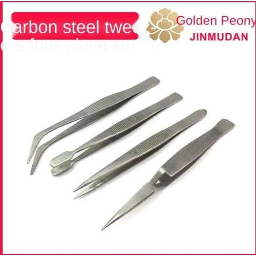 4PCS Thickened Carbon Steel Tweezers EFI Common Rail Injector Repair Clamp Gasket Parts Repair Tool