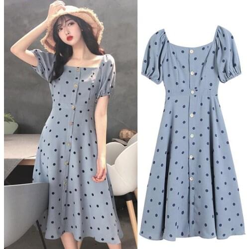 Dresses for Women Summer New Polka Dot Dress Spring Chiffon Womens Clothing Vestido De Mujer