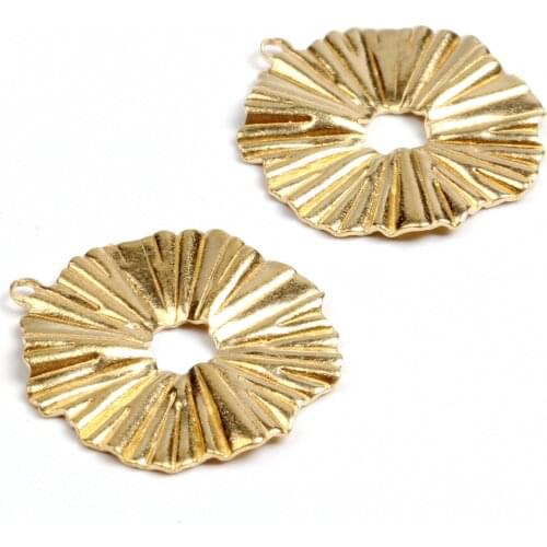 Brass Textured Charms, Raw Brass Earrings Finding,Raw Brass Pendant,Round Shaped Earrings Brass Charm,19X17.5mm-RB1178