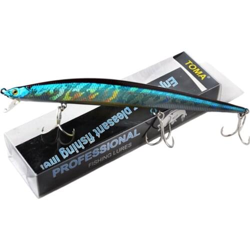 Trolling Minnow Fishing Lure 175mm 27g Slow Floating Wobbler Crankbait Pike Bass Artificial Hard Bait Fishing Tackle