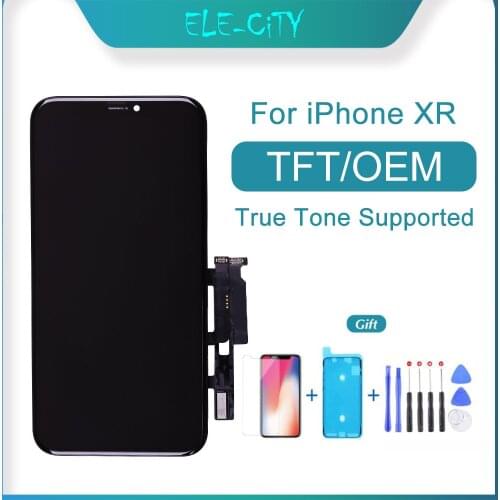 100% OEM For iPhone XR LCD Touch Screen Display Digitizer Assembly Replacement True Tone Supported No Dead Pixel With Gift