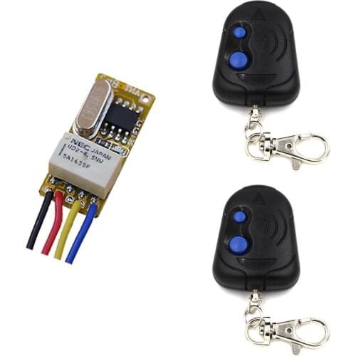 Access Control System DC 3.5V3.7V 4.5V 5V 6V 7.4V 9V 12V Mini Remote Keyless Entery Micro Remote Control Switch Relay 315/433mhz