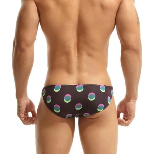 SEOBEAN Brand Breathable Men Underwear Sexy Briefs Dots Breathable Comfortable Underpants Quick Dry Male Briefs