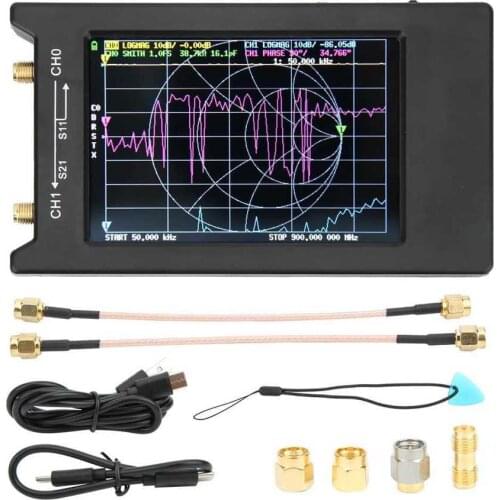 4in Display Vector Analyzer Portable Vector Network Analyzer Kit VNA Measurement Tool 10KHz-1.5GHz