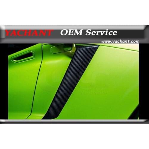 Car-Styling Dry Carbon Fiber Air Duct 2 Pcs Fit For 2011-2014 Aventador LP700 OEM Style Rear Fender Side Air Intake Surround