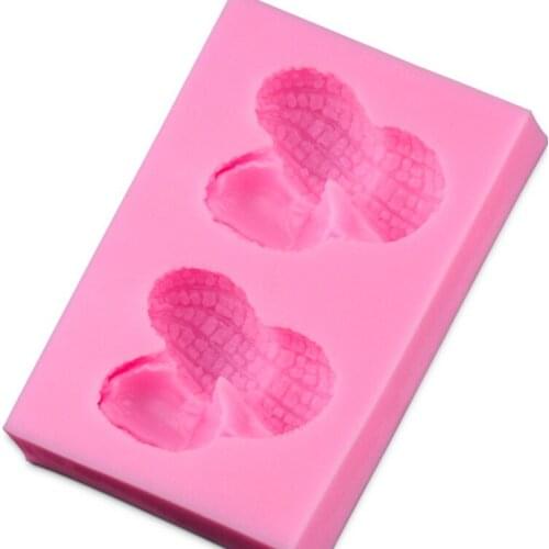 Vivid Cute 3D Peanut Model Molds for Fondant Sugar Jello Jelly Ice Soap Cake Decorating Tools Silicone Moulds Lovely C1690