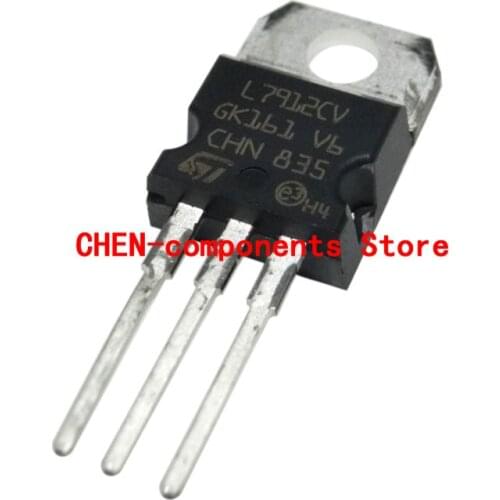 10PCS NEW CHN ST L7912CV 12V 1.5A Three terminal regulator straight Insert TO-220 L7912
