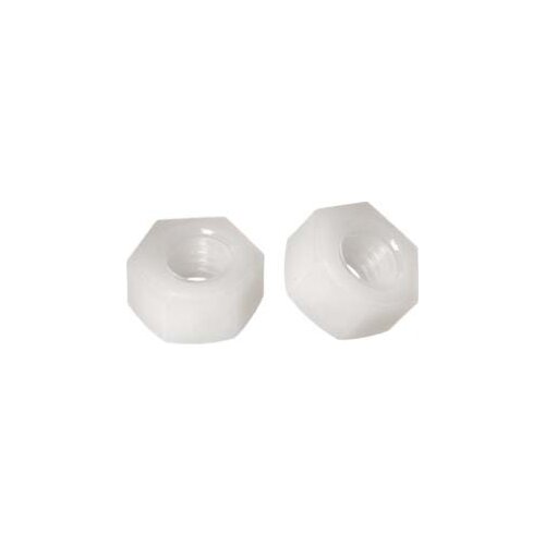 Wkooa 1000 pcs Nylon Nuts Hex Plastic White Black Right Hand Threads Metric M2 M2.5 M3 M4 M5 M6 M8 M10 M12 M14 M16 M18 M20