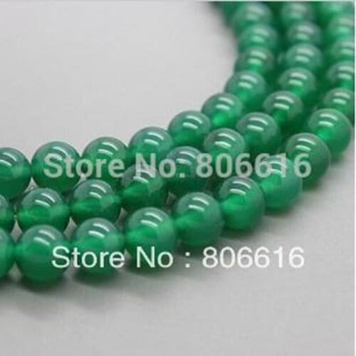 4-6-8-10-12MM 2strands/pack Green 100% Natural Semi-precious Stone Jewellery Loose Bead Strand Jewelry Beads Accessories