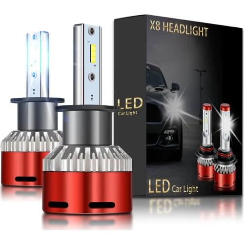 2x H3 LED Bulb 9005 9006 9012 HB4 H4 H7 H1 Car Headlight Bulb Headlamp For Nissan Qashqai Almera Juke Tiida X-Trail Note Primera