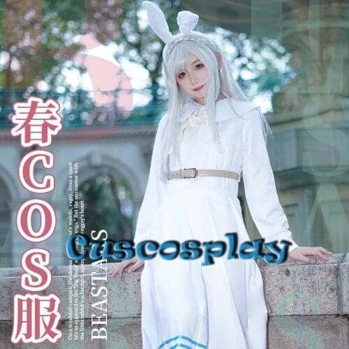 2019 Anime BEASTARS Haru Cosplay Costume Fashion Women School Uniform White Rabbit Fancy Dress Halloween Xmas Outfits