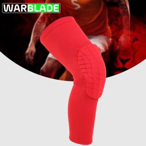 2019 Socks Honeycomb Gym Basketball Sports Knee Leg Support Brace Tape Guard Pads Brace Wrap Sleeve Protector Support Kneepad