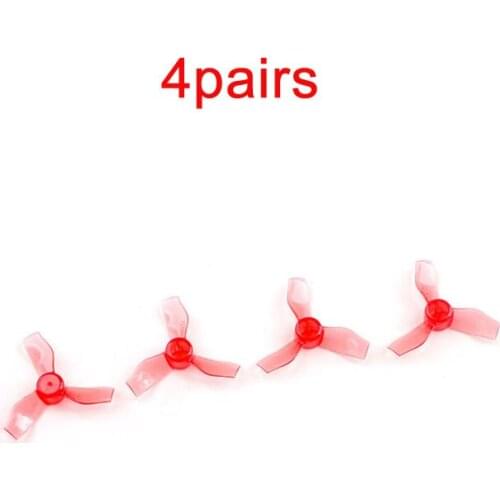 4Pairs 31MM 3-Blade Propeller Props 1MM Hole CW/CCW Paddle Spare Part for Mobula6/HD 0703-1103 Brushless Motor FPV Racing Drone