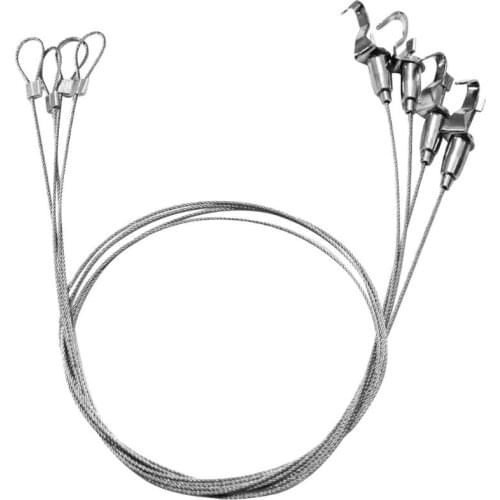 Adjustable Hanger Hooks Bullet Shape Stainless Steel Wire Professional Art Gallery Picture Display Hanging System Accessories