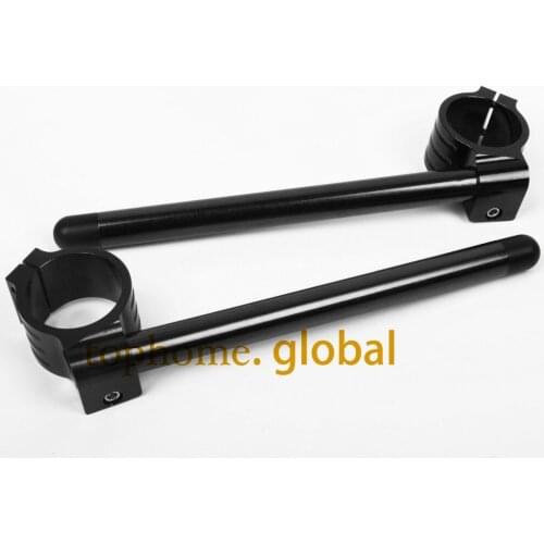 52mm Regular High Quality Universal CNC Clip-Ons Handlebars Motorcycle Black