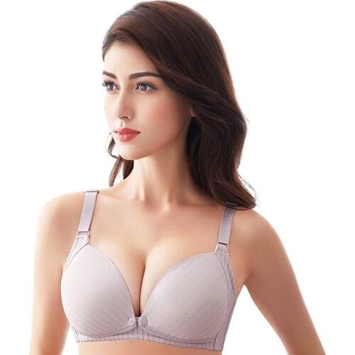 Wirefree Nursing Maternity Bra Clothing Cotton Breastfeeding Bra for Pregnant Women Pregnancy Breast One Size Sleep Underwear