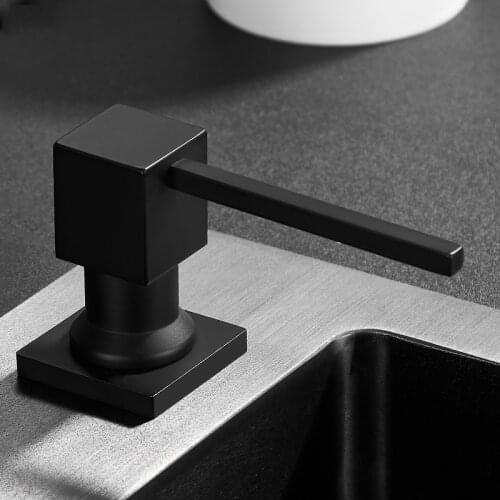 Black Kitchen Soap Dispenser Sink Liquid Soap Bottle Stainless Steel Soap Dispenser Liquid Hand Wash Soap Dispenser Pumps