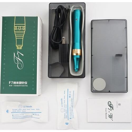 Dermapen F7 electric auto microneedling derma system home use skin care micro needling pen MTS shrink pores nano mesotherapy