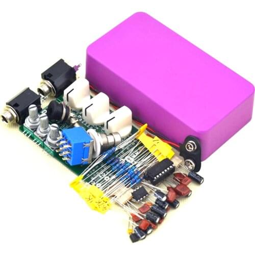 Make Your Delay-1 Pedal Full Kits With 1590BStyle Guitar Effects Pedal Aluminum Stomp Box Free Shipping