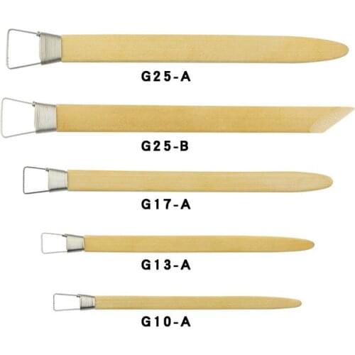 Clay Tool Scraper Bamboo+stell with Tooths Sculptural Polymer Super-Quality Pottery Plasticine Surgeon DIY Art Manual