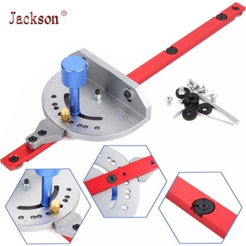 Red Miter Gauge Table Saw Router Miter Gauge Sawing Assembly Ruler Woodworking Tool for Bandsaw